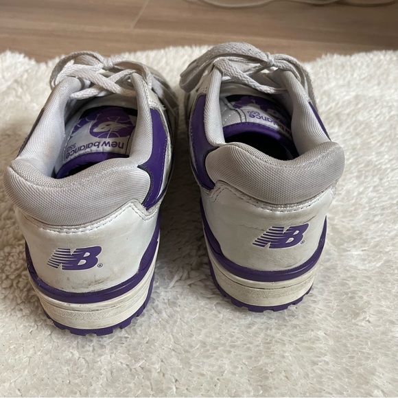 New Balance 550 white/purple men’s 7.5 women’s 9 - Picture 5 of 8